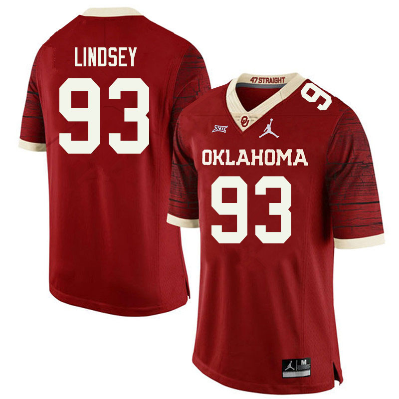 Jordan Brand Men #93 Reed Lindsey Oklahoma Sooners College Football Jerseys Sale-Retro